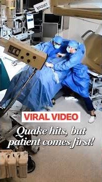 Chilling Video Goes Viral: Hospital CCTV Captures Magnitude 7.1 Earthquake In Japan Mid-Operation