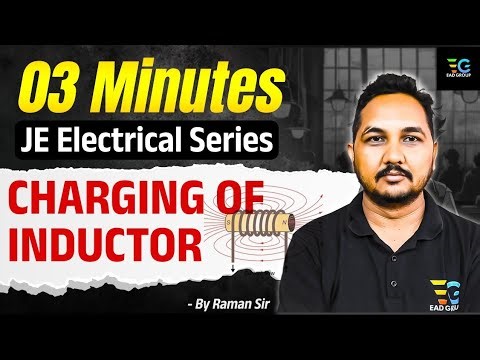 Charging of Inductor💡 3min Series For JE Electrical🎯 Best Platform for JE Electrical 🚀By Raman Sir
