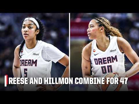Angel Reese and Naz Hillmon combine for 47 PTS in Dream’s win over Tempo | WNBA on ESPN