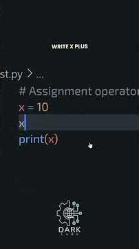 Assignment Operators| Dark Code