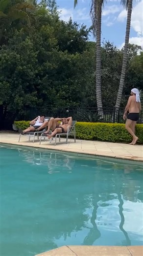 108K views · 2.4K reactions | How to mess with your mates by the Pool! Pt.2 😂 #funny #pranks #haha #swim #challenge | Derick Bassett | Facebook