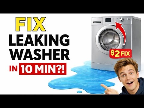 Front Load Washing Machine Water Leak? $2 DIY Fix in 10 Minutes!