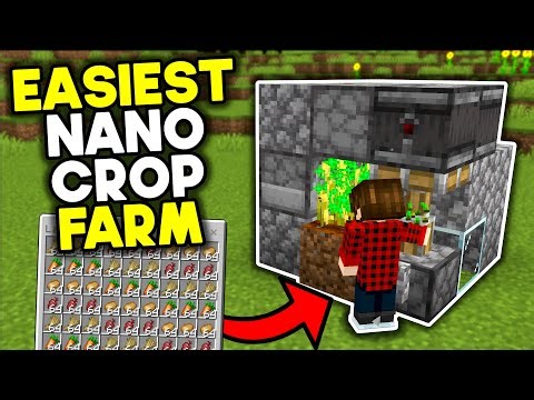 Easiest Nano Crop Farm Minecraft Bedrock 1.21 (2025)