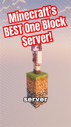 The BEST Oneblock Minecraft Server Ever?! #shorts #minecraft