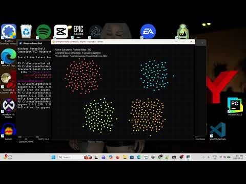 I Only Coded the Atoms… Then Thermodynamics Took Over Naturally! (Python Canvas) Physics Simulation