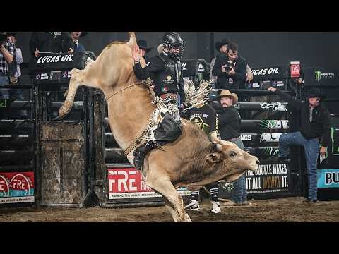 Jess Lockwood rides Gene's Best for 88.45 points | PBR UTB Highlight