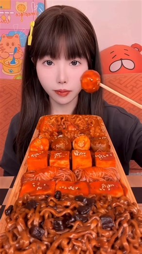 Paldo Bibimmen Ramyeon Hot Blackbean Ramen & Noodle Mukbang