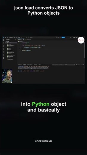 How json.load Converts JSON Strings to Python Dictionaries or Lists