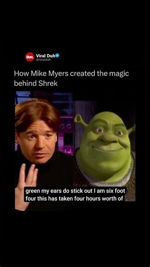 Mike Myers helped turn Shrek into one of the most recognizable animated characters 🤯✨