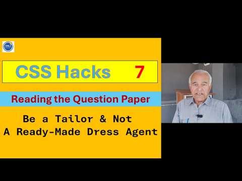 CSS Hacks: 07 - Reading the Question Paper: DNJ Diaries