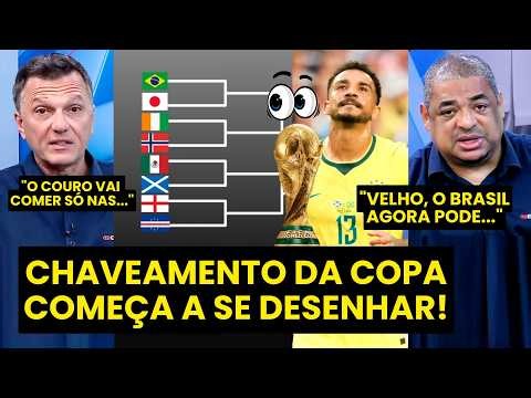 "Gente, HÁ UMA POSSIBILIDADE REAL de o BRASIL agora..." CHAVEAMENTO da COPA DO MUNDO GERA DEBATE!