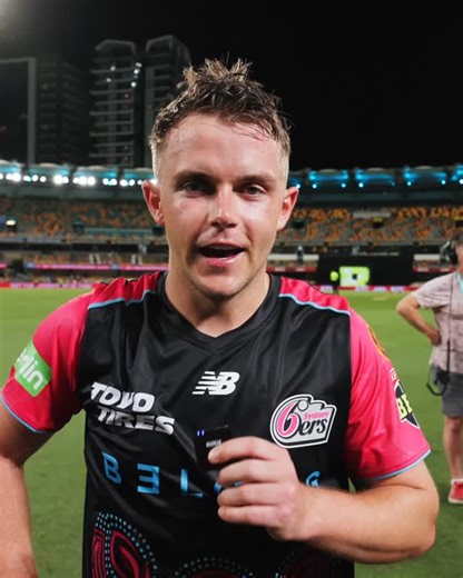 Sydney Sixers on Instagram: "🗣️ Hear from the man of the moment, Sam Curran, as he guides us to a finals berth in his final game of the season."