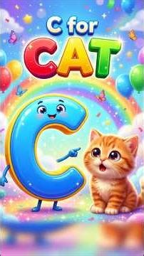🅲 C for Cat! 🐱🚗 Learn 10 Amazing C Words | Fun ABC for Kids #shorts