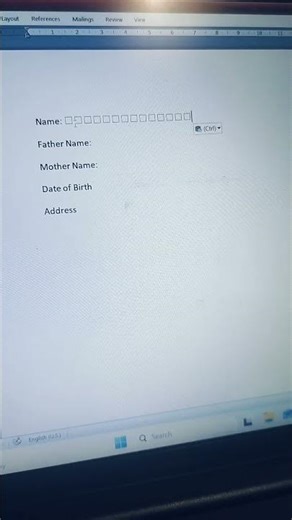 How to make a box form in Microsoft Word