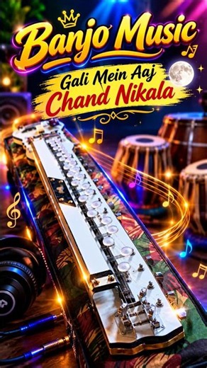 Gali Mein Aaj Chand nikala banjo cover song #shorts #music #banjo