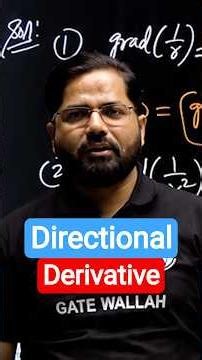Engineering Mathematics | Directional Derivative | Vector Calculus #PW #Shorts