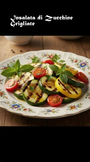 Insalata di Zucchine Grigliate #CookingShorts#ItalianSalad#SaladRecipe