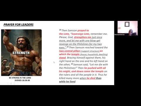 MCWC - 04.24.2026 - Friday Evening Prayer - Elder Marshall Dotson