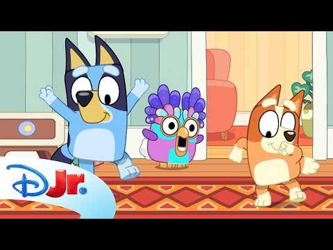 Bluey and Bingo Dance to One of Their Favorite Tunes! 🍭🎵 | Bluey Minisode Lollipop Song |@disneyjr
