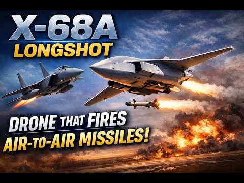 X-68A LongShot: DARPA’s Air-Launched Drone That Fires Air-to-Air Missiles