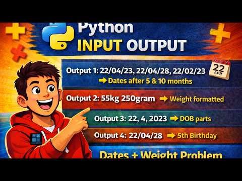 Solve a real Python input-output problem step by step!