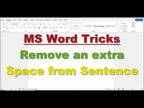 Remove Extra Space in Word Document