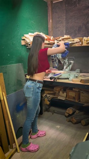 Perfect Miter Saw Technique #woodworking #diy #tools
