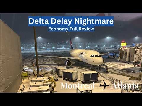 Delta Airlines A319 Flight Review from Montreal to Atlanta!!
