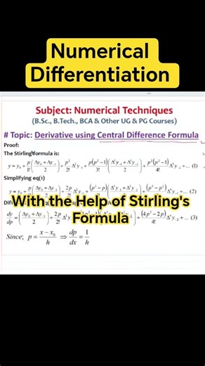 #3 Numerical Differentiation