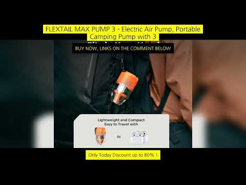 Flextail Max Pump 3 - Electric Air Pump, Portable Camping Pump With 3 Level