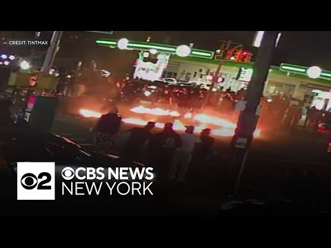 1 arrested for chaotic, fiery car meet-up in Maspeth, Queens