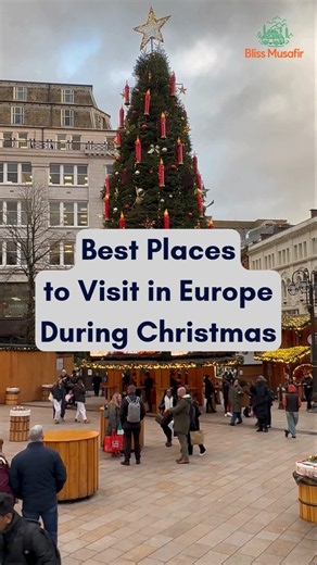Places to visit in Europe during Christmas #christmas #festival #europe #shorts #reels #europetravel