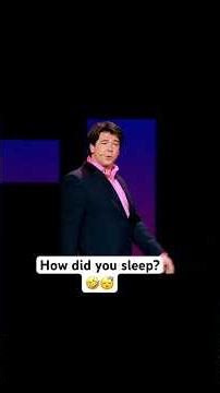 How did you sleep? 🤣😴 #michaelmcintyre #standupcomedy