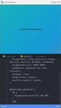 Create a Moving Gradient Background #programming #uidesignlearning #coding #python #webdesign #code