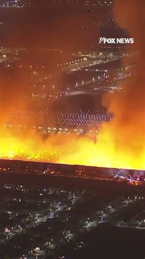 WATCH: A warehouse fire in California is now under arson investigation