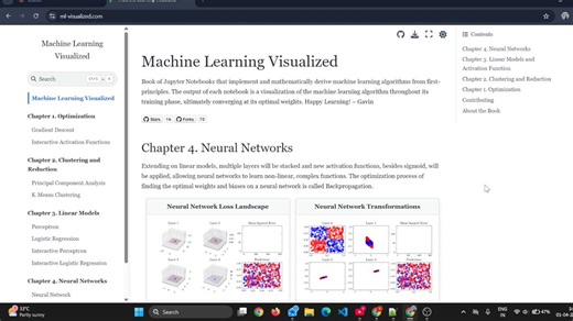 https://t.co/qU0RRV4if9• watch algorithms train step-by-step• see gradients, weights, decision boundaries evolve• math + visuals + code in one place