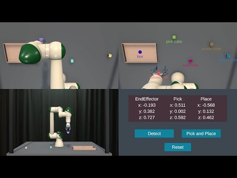 Building an Industrial Robot in Unity #2 (Testing Object Detection with Gemini Robotics-ER)