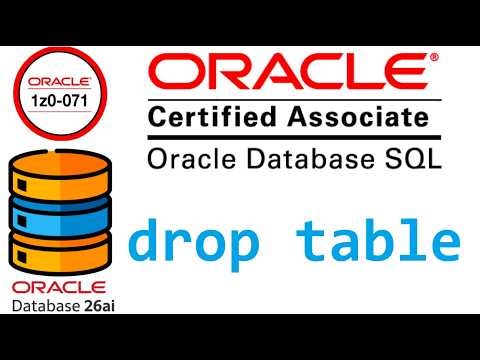 CERTIFICACION ORACLE DATABASE SQL 1Z0-071 | DROP TABLE / FLASHBACK TABLE, EN ORACLE SQL (video 82)