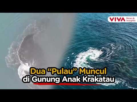 Viral! Daratan Baru Muncul di Anak Krakatau, Cucu Krakatau?