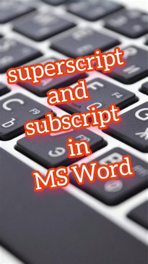 सुपरस्क्रिप्ट superscript and subscript in MS Word | #short #ytvideosshort #mswordtricks #mswordtips