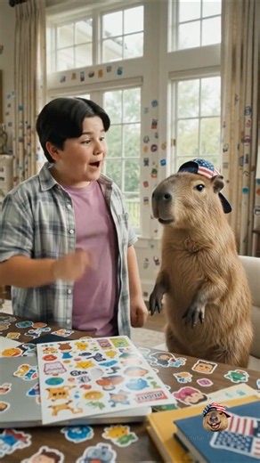 Capybara & Rumi Framed in Jinu's Epic Sticker Trap!