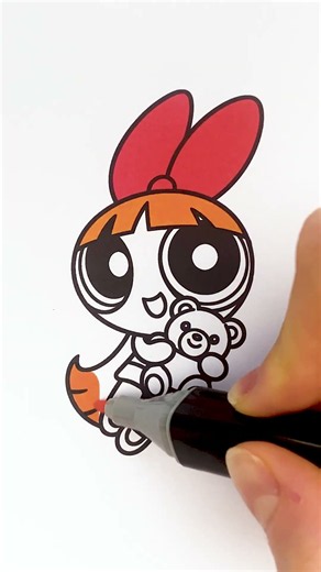 THE POWERPUFF GIRLS Coloring Page #Buttercup #coloring #powerpuffgirls #superheroes POWERPUFF GIRLS