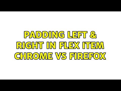 padding left & right in flex item chrome vs firefox