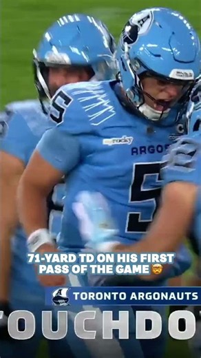 FIRST PASS OF THE GAME 🤝 FIRST CFL TD