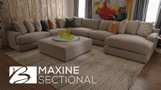 Maxine 4 Piece Reversible Sectional | Modern Gray Comfort at Bob Mills