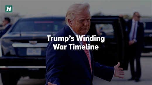 Trump's winding war timeline