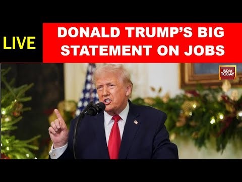 Trump Speaks on Jobs Data, Notes Government Workforce Reduction & Private Sector Gains | Trump Live
