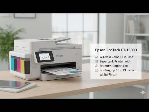 Epson EcoTank ET-15000 Review | Wireless All-in-One Supertank Printer up to 13x19 Inches