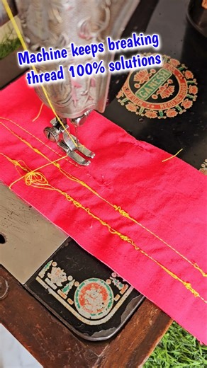 machine keeps breaking threads 100% solution #sewingtips #machinerepair #shortvideo