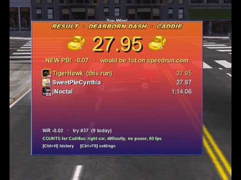 Midtown Madness 1: Dearborn Dash Cadillac Speedrun (0:27:95)